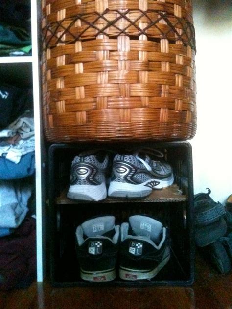 Simple Cardboard Joinery Shelf in a Milk Crate.